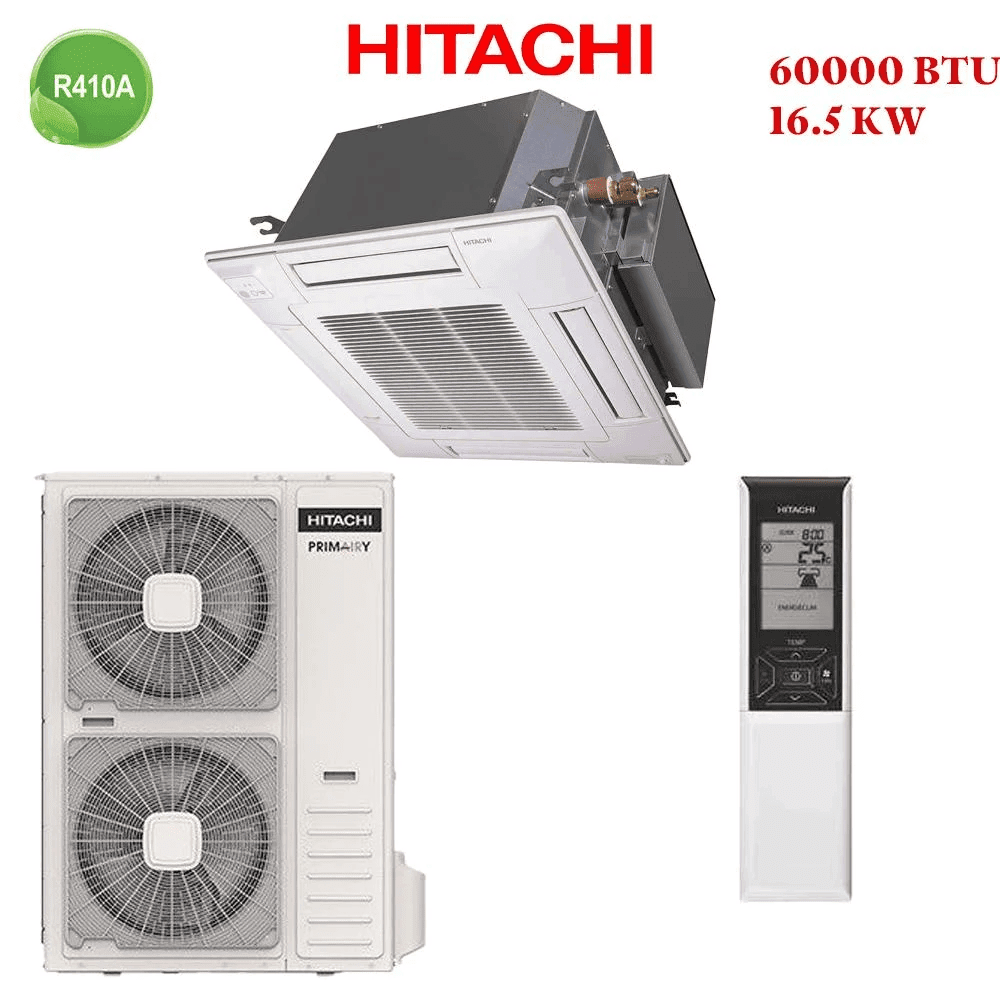 Climatiseur Cassette HITACHI 60000 Btu R410 16.5 Kw